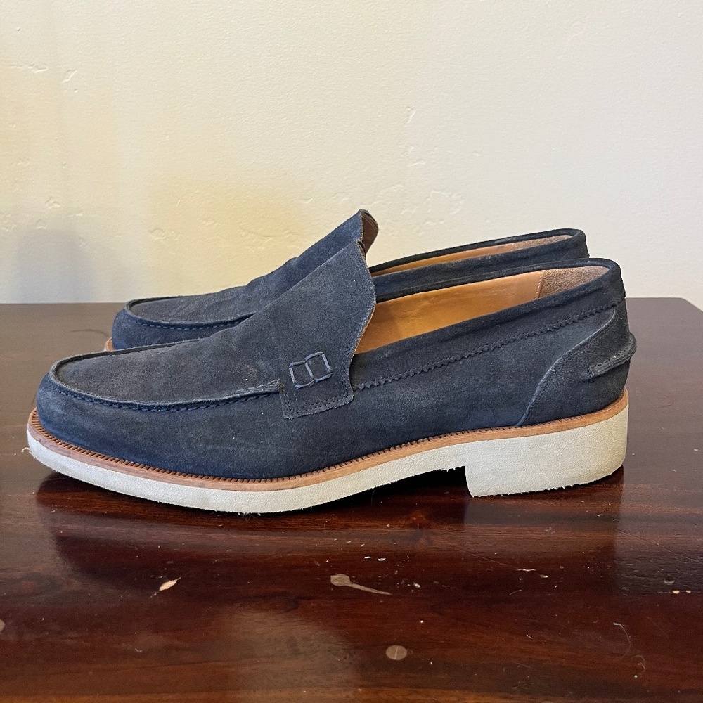 Coach and Four: Blue Suede Loafers